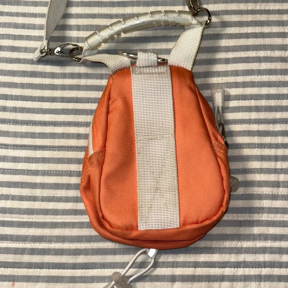 Universal Studios Mini Backpack Crossbody Orange‎ White Mesh Bungee Small FLAW